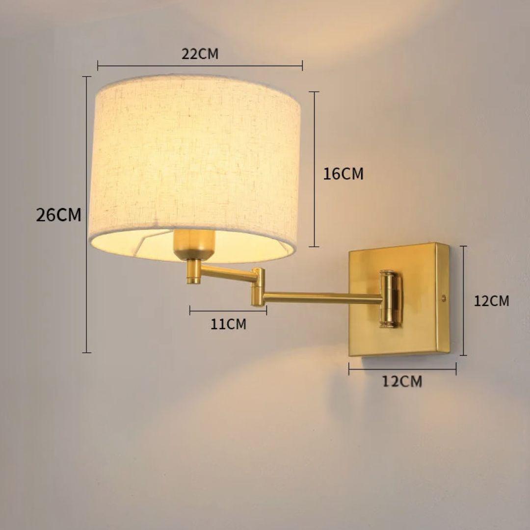 Arandela Luminária de Parede com Braço Dobrável