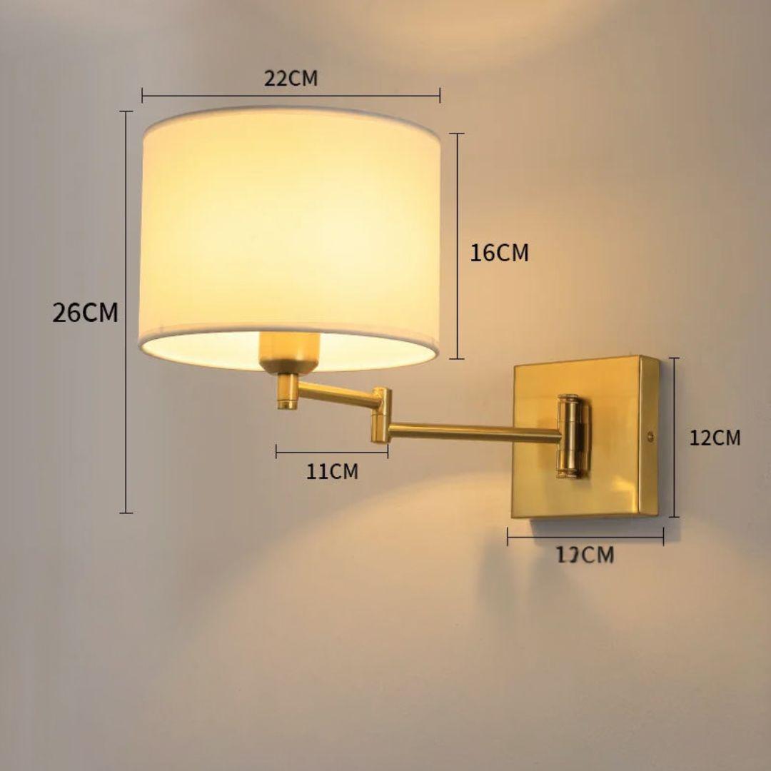 Arandela Luminária de Parede com Braço Dobrável
