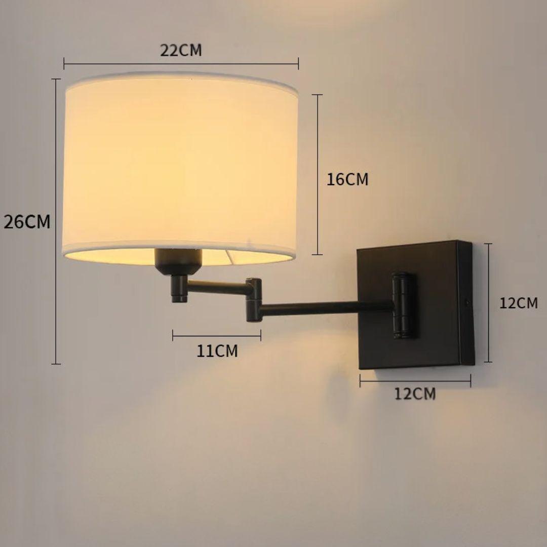 Arandela Luminária de Parede com Braço Dobrável