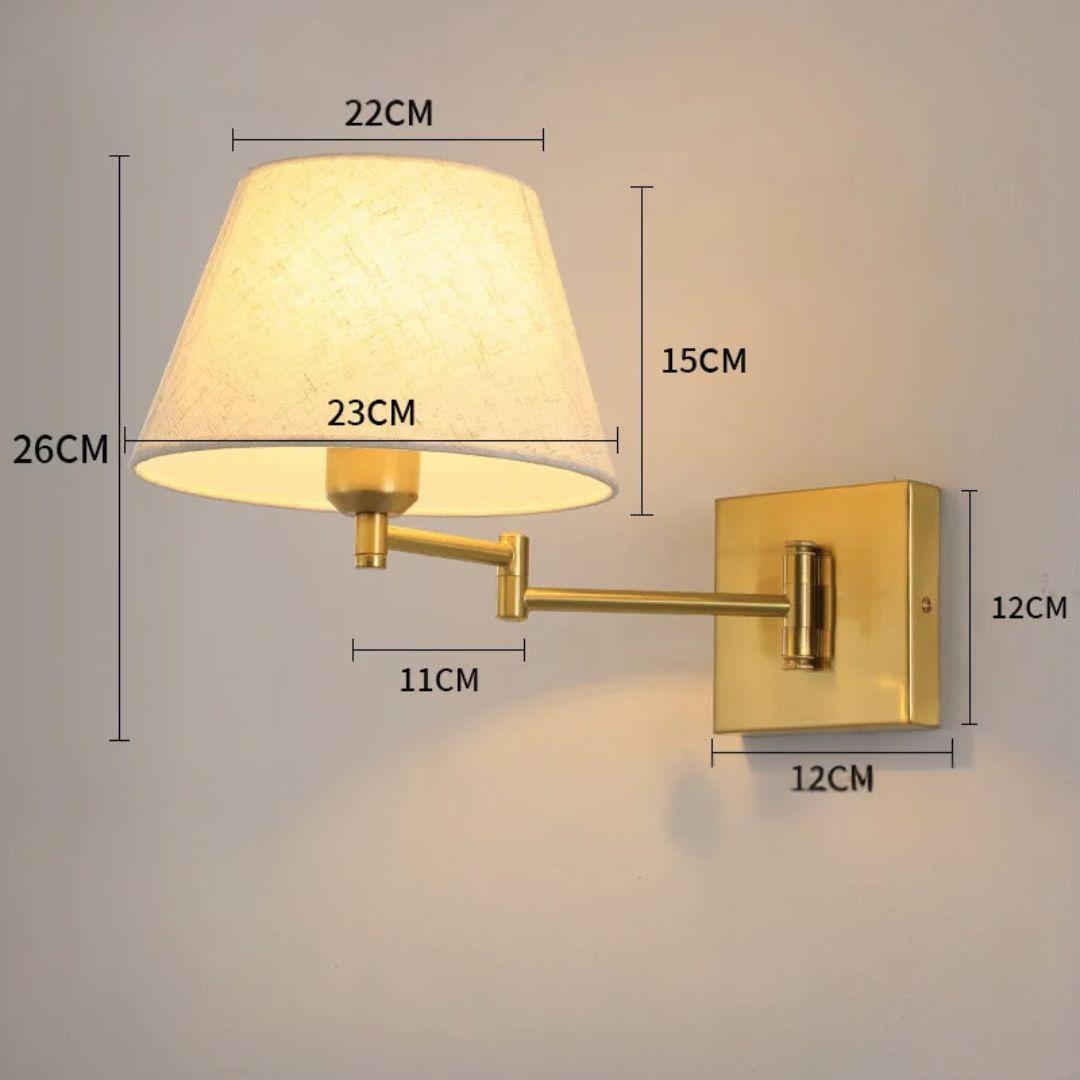 Arandela Luminária de Parede com Braço Dobrável