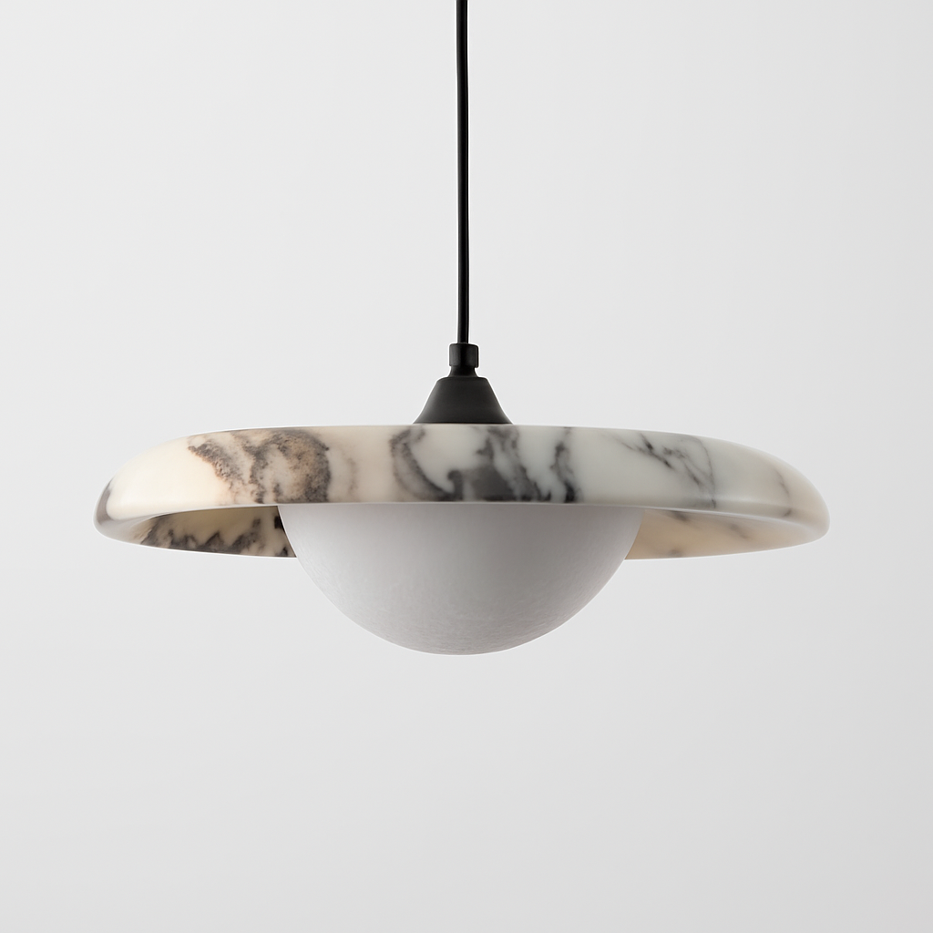 Pendente Decorativo em Mármore com LED | Lumfine