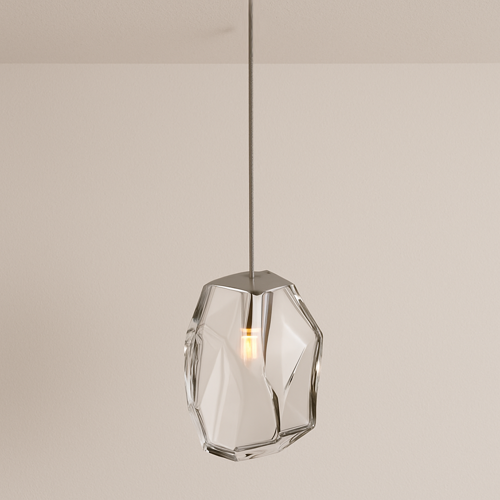 Luminária Pendente Moderna Minimalista LED Metal Vidro Astre