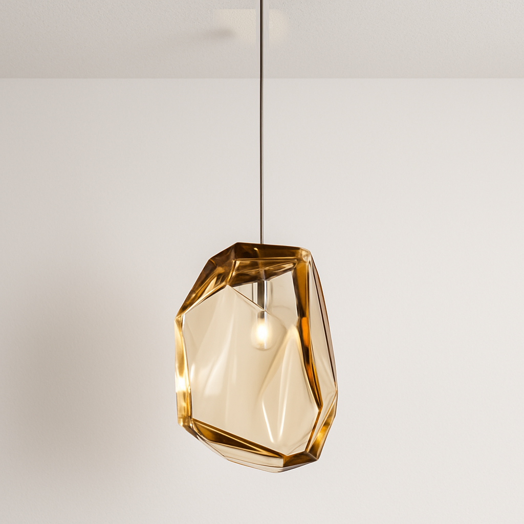 Luminária Pendente Moderna Minimalista LED Metal Vidro Astre