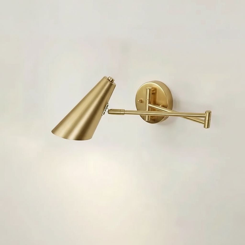 Luminária de Parede LED Ajustável com Braço Retrátil