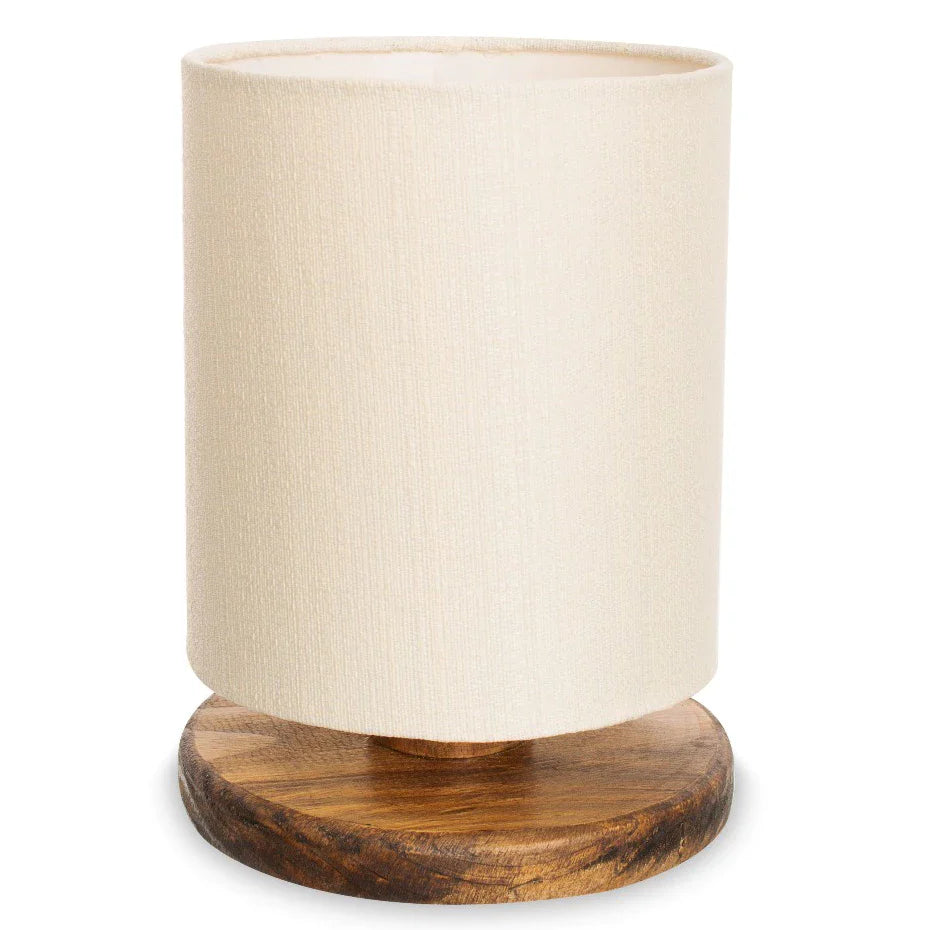 Iluminação Aconchegante de Mesa para Quartos e Salas com Cúpula de Linho