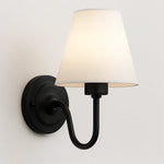 Iluminação Aconchegante para Parede em Quartos e Salas com Cúpula de Tecido