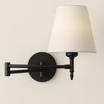 Luminária Arandela Moderna Minimalista Articulada Tecido