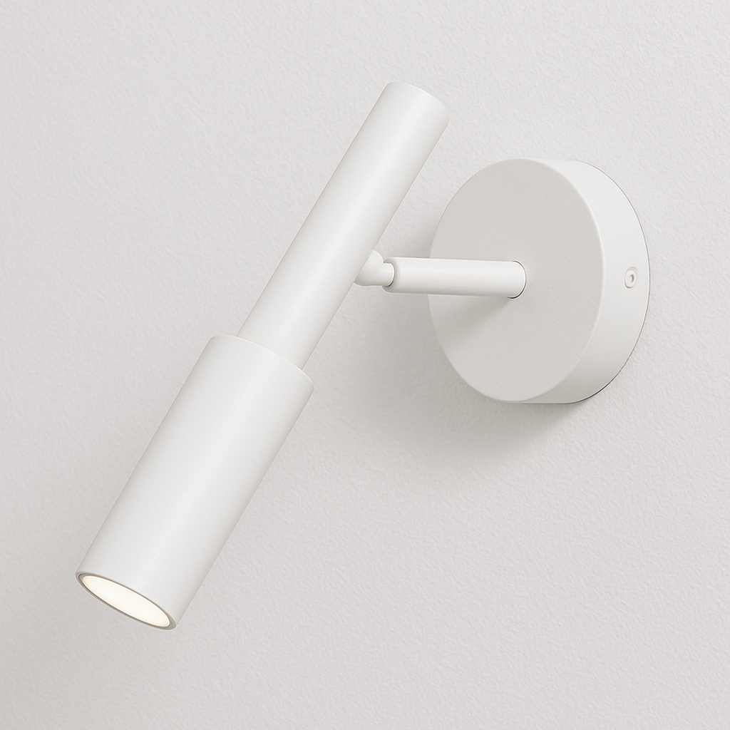 Iluminação Direcionada para Leitura em Cama e Apoio Visual com LED Integrado