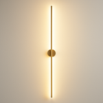Arandela linear para ponto focal decorativo com LED integrado