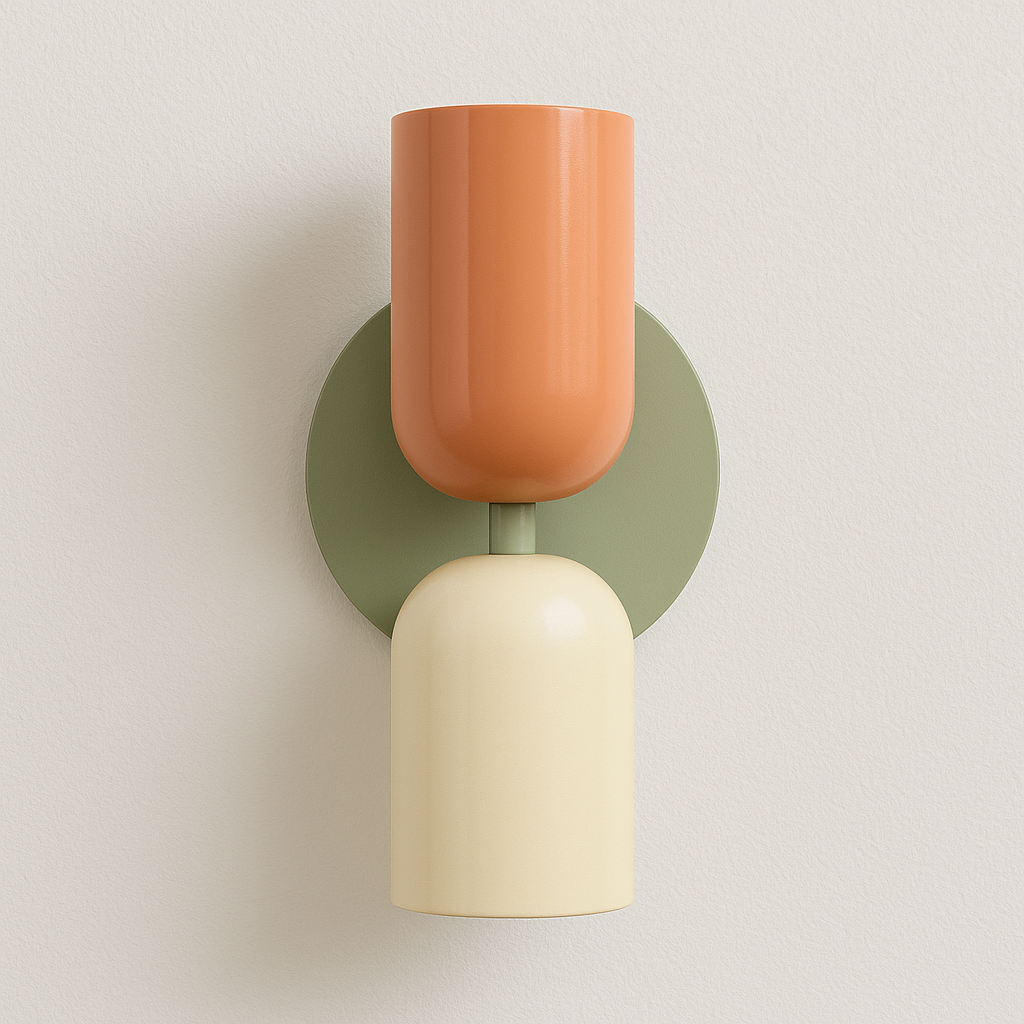 Arandela bidirecional para ponto focal decorativo de parede com soquete E27