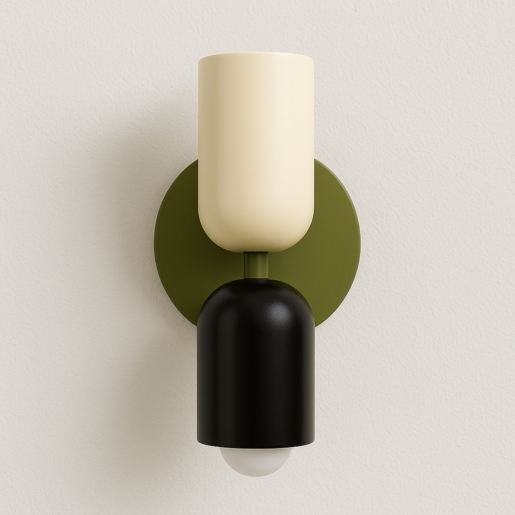 Arandela bidirecional para ponto focal decorativo de parede com soquete E27