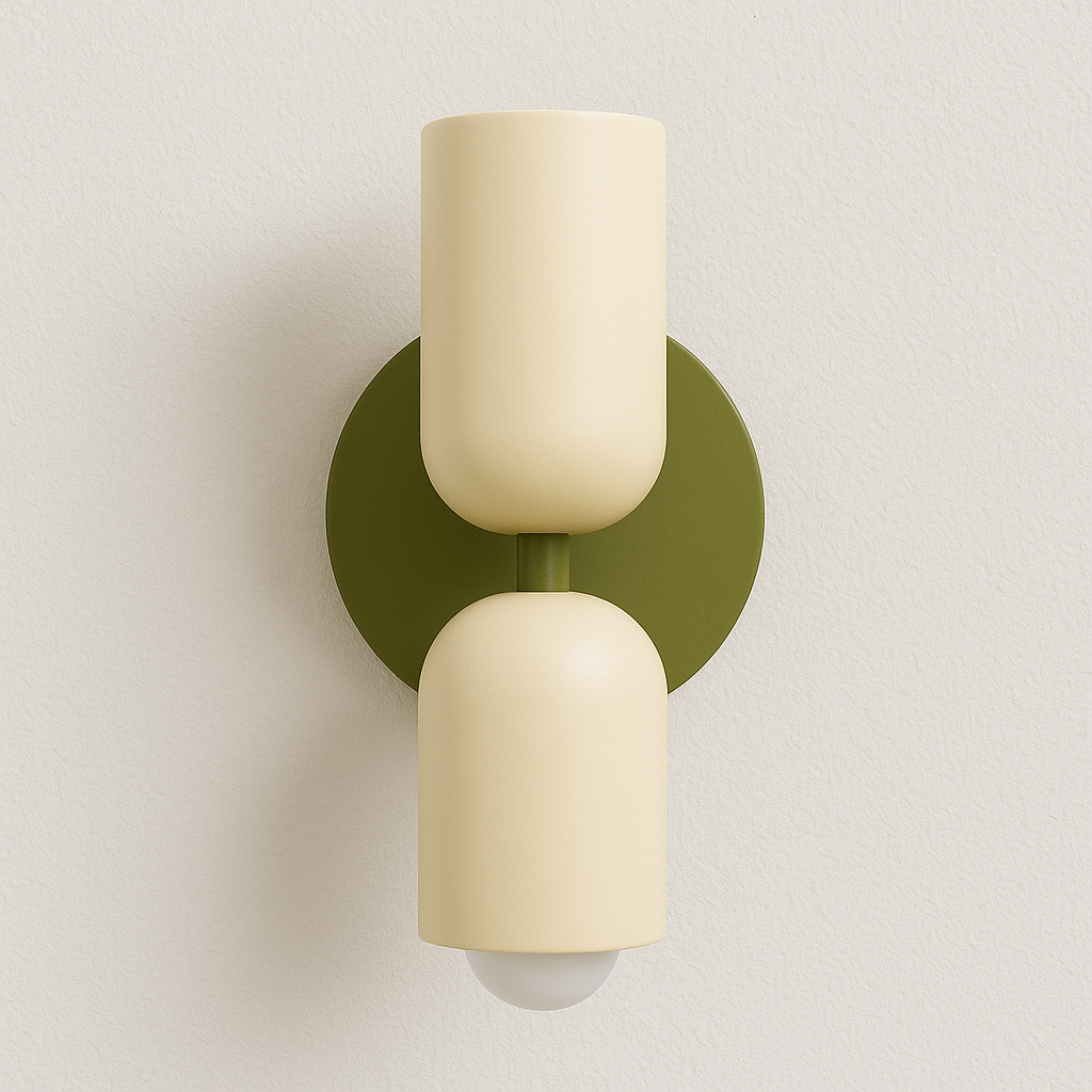 Arandela bidirecional para ponto focal decorativo de parede com soquete E27