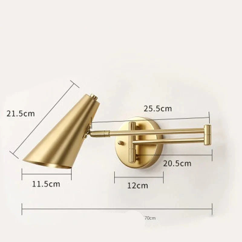 Luminária de Parede LED Ajustável com Braço Retrátil - Akada Brasil