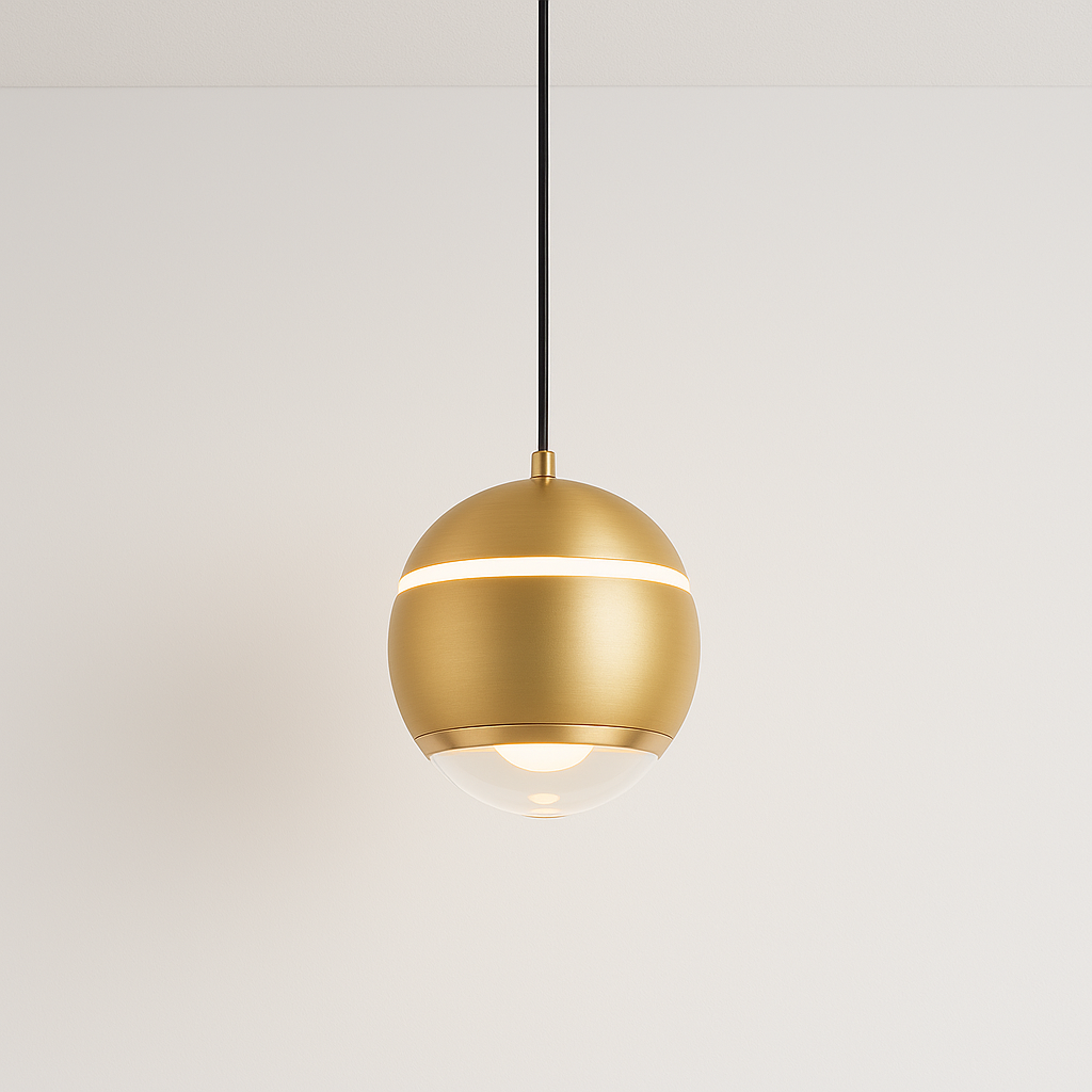 Iluminação Decorativa Pendente para Ambientes em Metal com LED