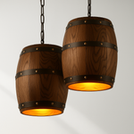 Iluminação Decorativa Pendente para Ambientes em Madeira