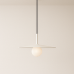 Luminária Pendente Moderna Minimalista Metal Vidro Reid