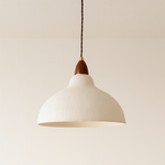 Iluminação Decorativa Pendente para Salas e Mesas com Papel e Madeira