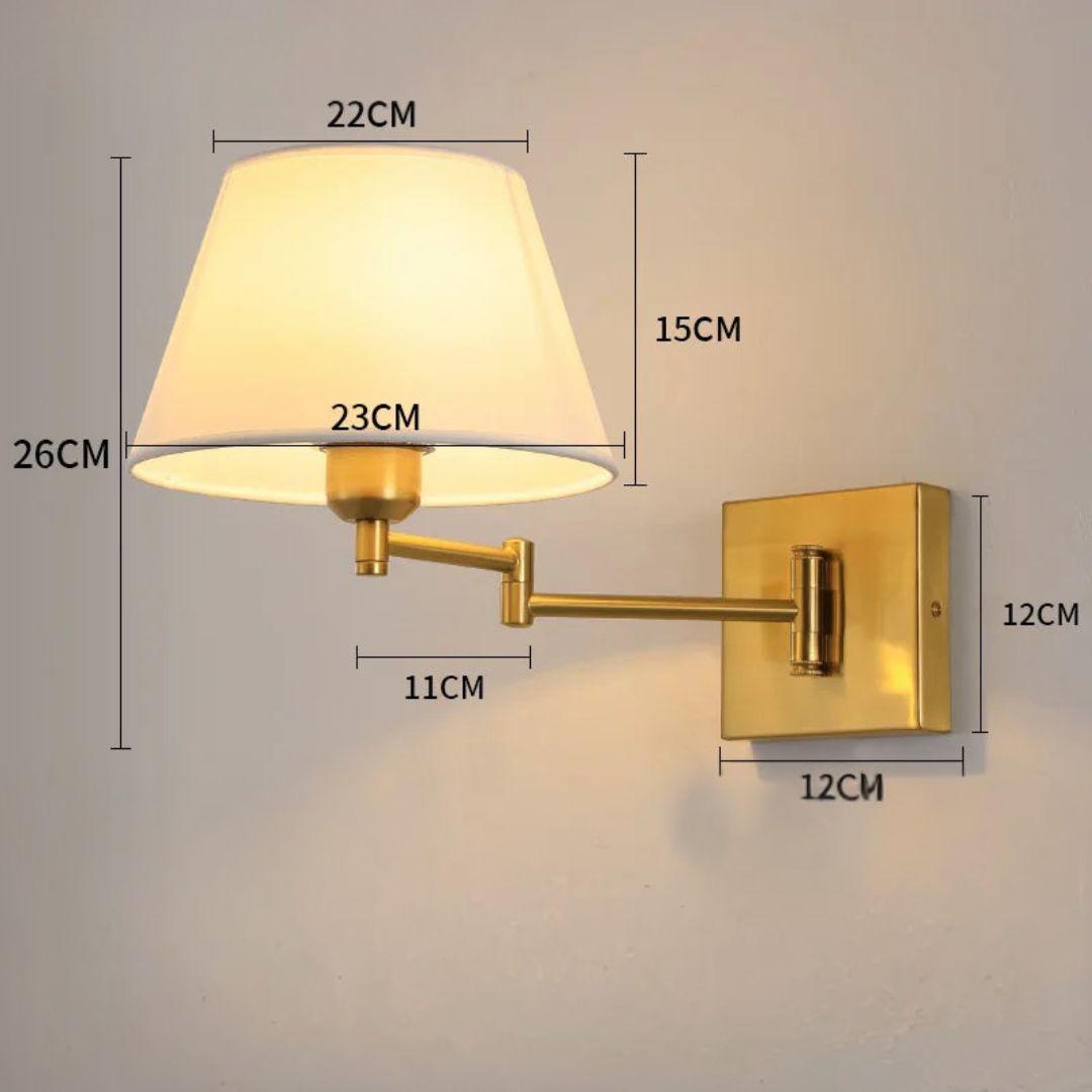 Arandela Luminária de Parede com Braço Dobrável