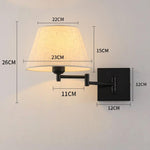 Arandela Luminária de Parede com Braço Dobrável