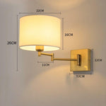 Arandela Luminária de Parede com Braço Dobrável