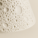 Luminária Pendente Moderna Minimalista Travertino Madeira Lush