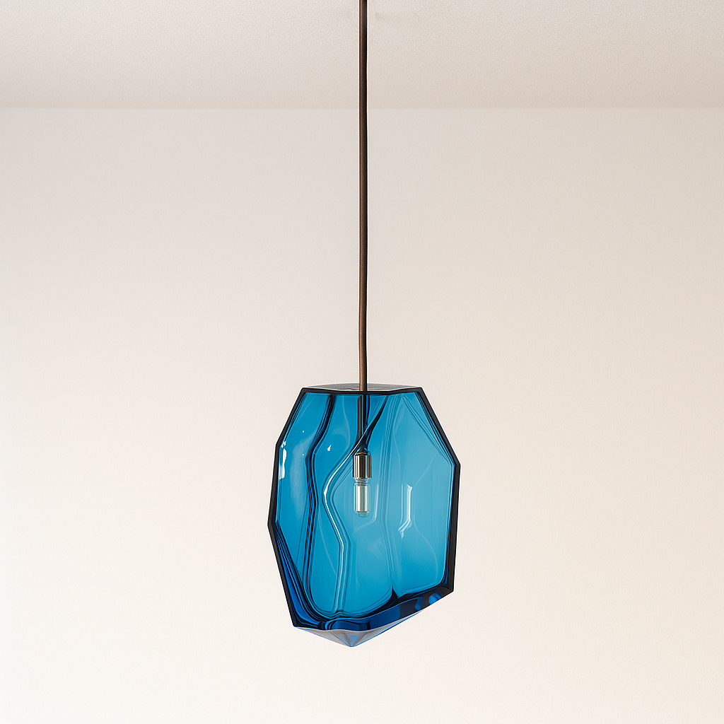 Luminária Pendente Moderna Minimalista LED Metal Vidro Astre