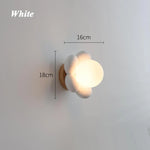 Quarto do miúdo conduziu a lâmpada de parede moderna resina corpo flor estilo quarto sala estar restaurante decoração iluminação teto casa luzes parede