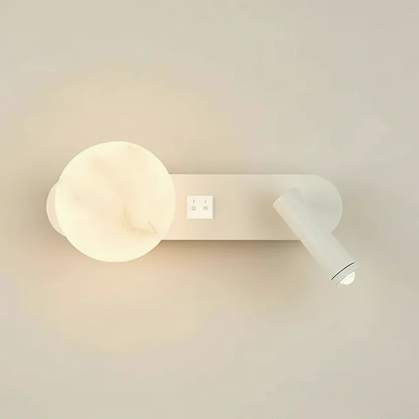 Lâmpada de parede moderna nórdica, preto e branco, minimalista, sala de estar, sofá fundo, luz decorativa, quarto luxuoso, cabeceira