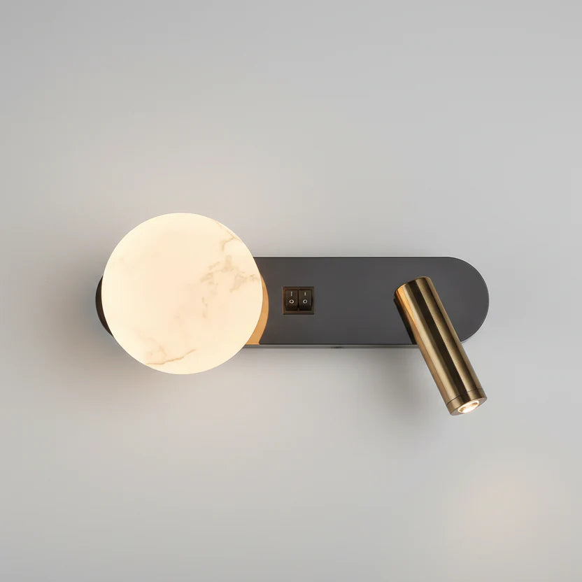 Lâmpada de parede moderna nórdica, preto e branco, minimalista, sala de estar, sofá fundo, luz decorativa, quarto luxuoso, cabeceira