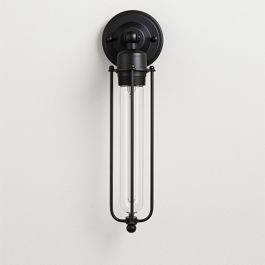 Luz Decorativa de Parede para Corredores e Hall com Grade Metálica