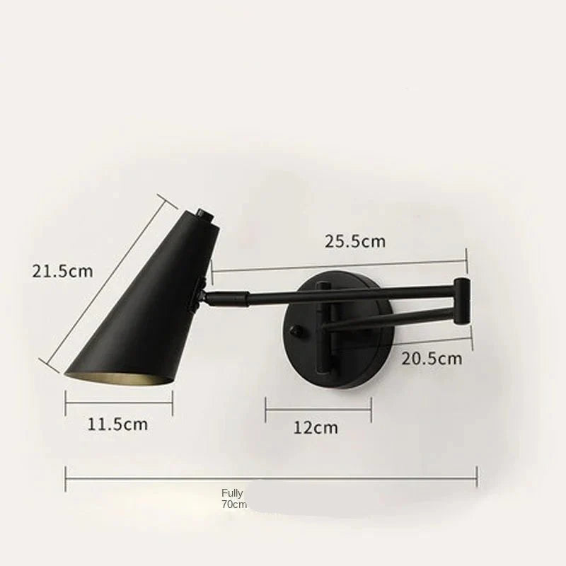 Luminária de Parede LED Ajustável com Braço Retrátil - Akada Brasil