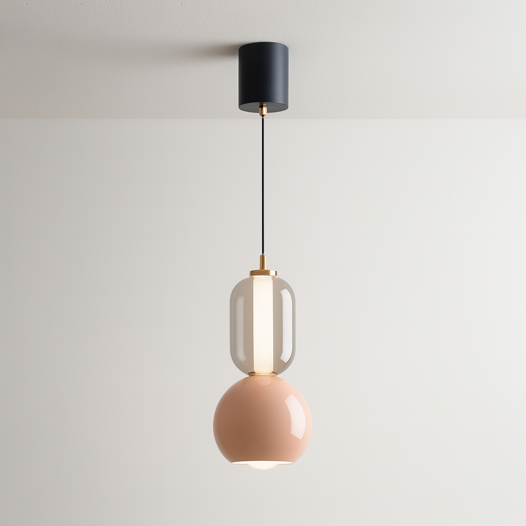 Iluminação Decorativa Pendente para Salas e Mesas com LED Difuso em Vidro