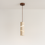 Iluminação Decorativa Pendente para Salas e Mesas em Travertino com LED