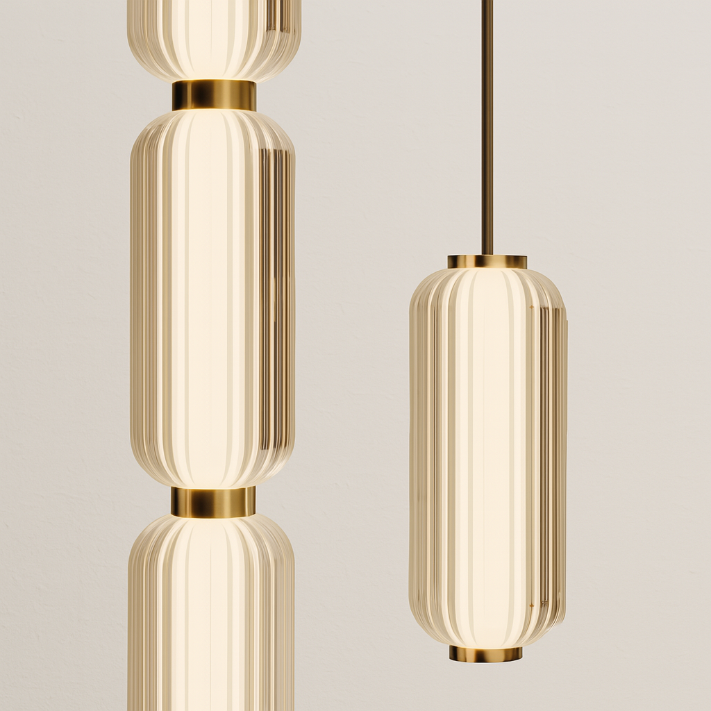 Iluminação Decorativa Pendente para Salas e Mesas com LED Difuso em Vidro