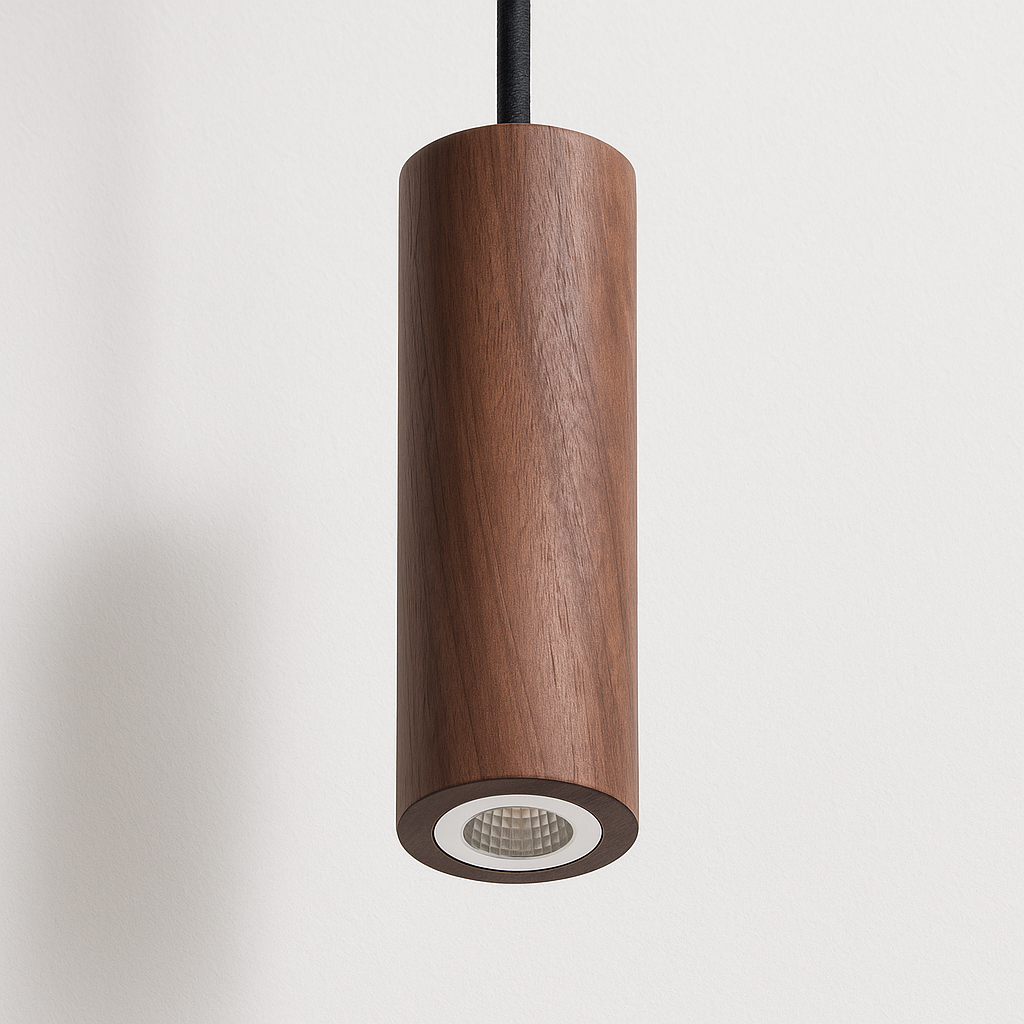 Iluminação Decorativa Pendente para Salas e Mesas em Madeira Natural