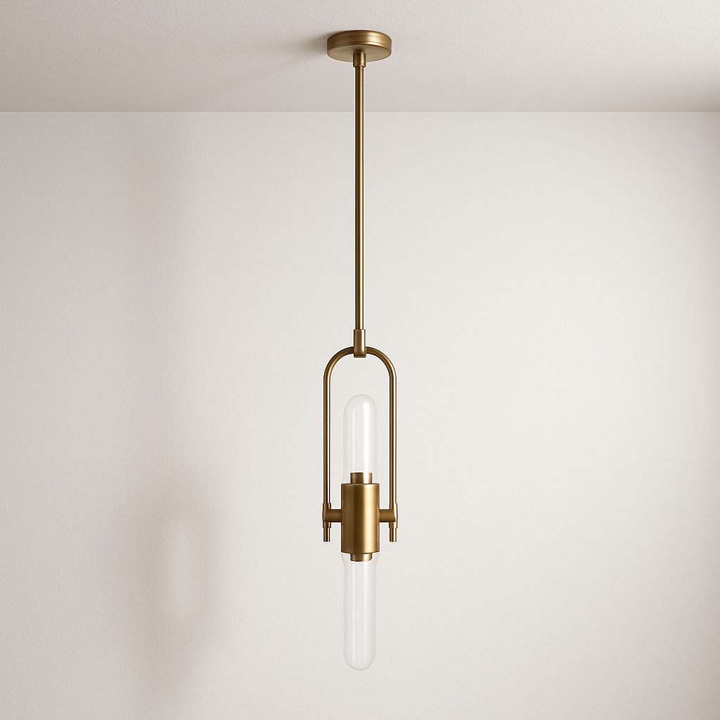 Iluminação Decorativa Pendente para Salas e Mesas em Vidro e Metal