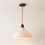 Iluminação Decorativa Pendente para Salas e Mesas com Papel e Madeira