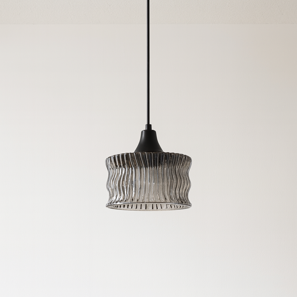 Luminária Pendente Moderna Minimalista Vidro Metal Myrina